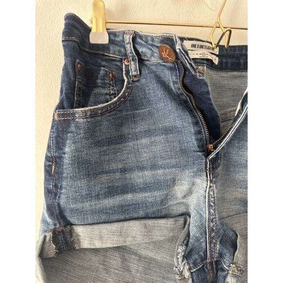One teaspoon shorts Sz25 dark faded sides unique look - Picture 3 of 9
